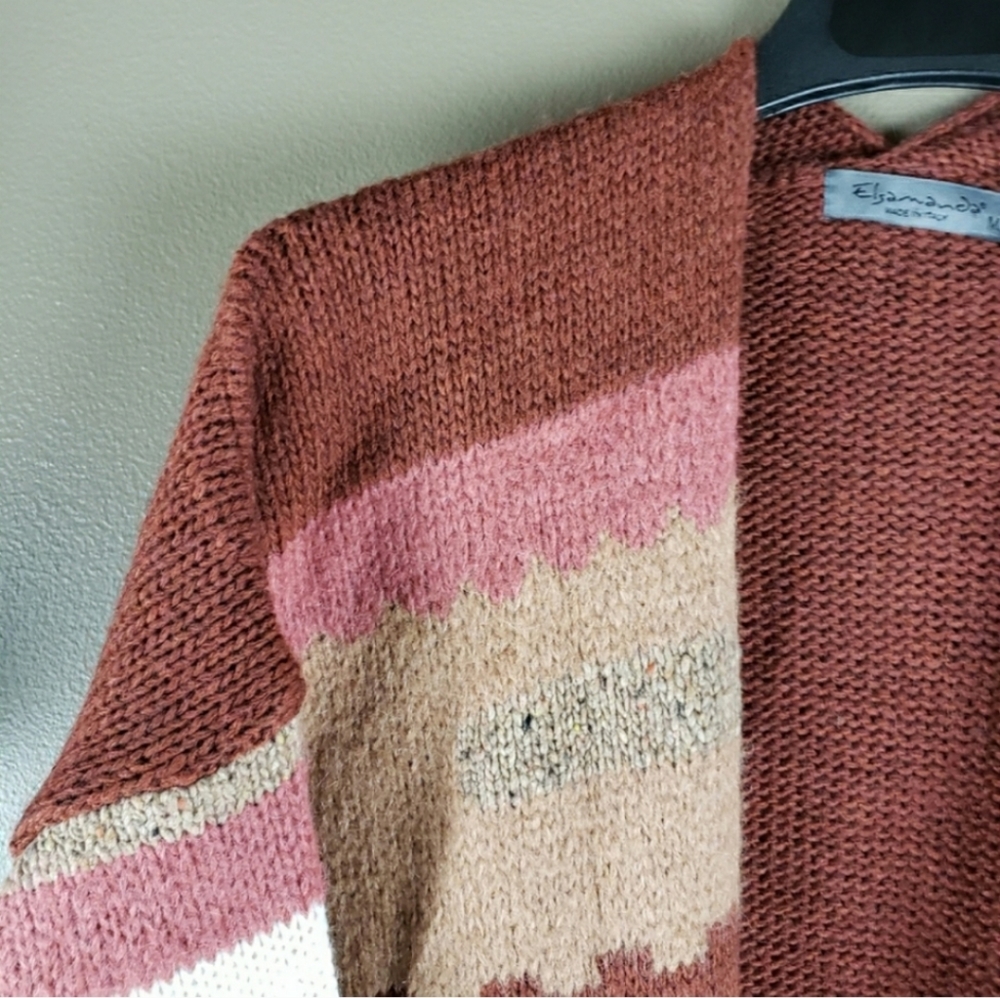 Anthropologie Elsamanda made in Italy cardigan open front sweater medium - Picture 10 of 10